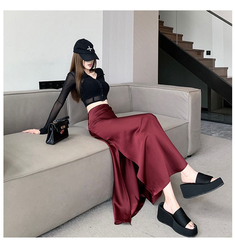 タイトスカート エレガント美脚マーメイドタイトスカート