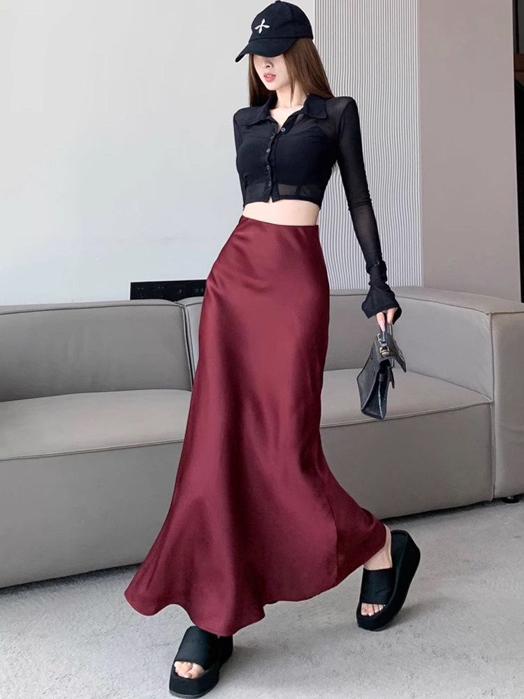 タイトスカート エレガント美脚マーメイドタイトスカート