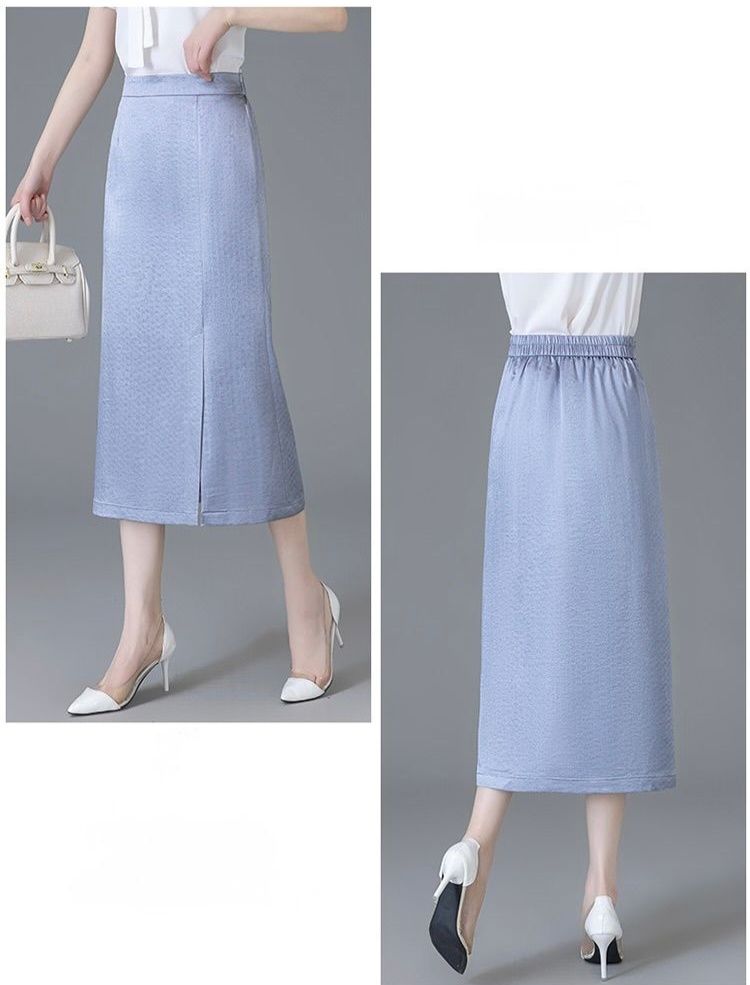 タイトスカート 上品な前スリット入りタイトスカート