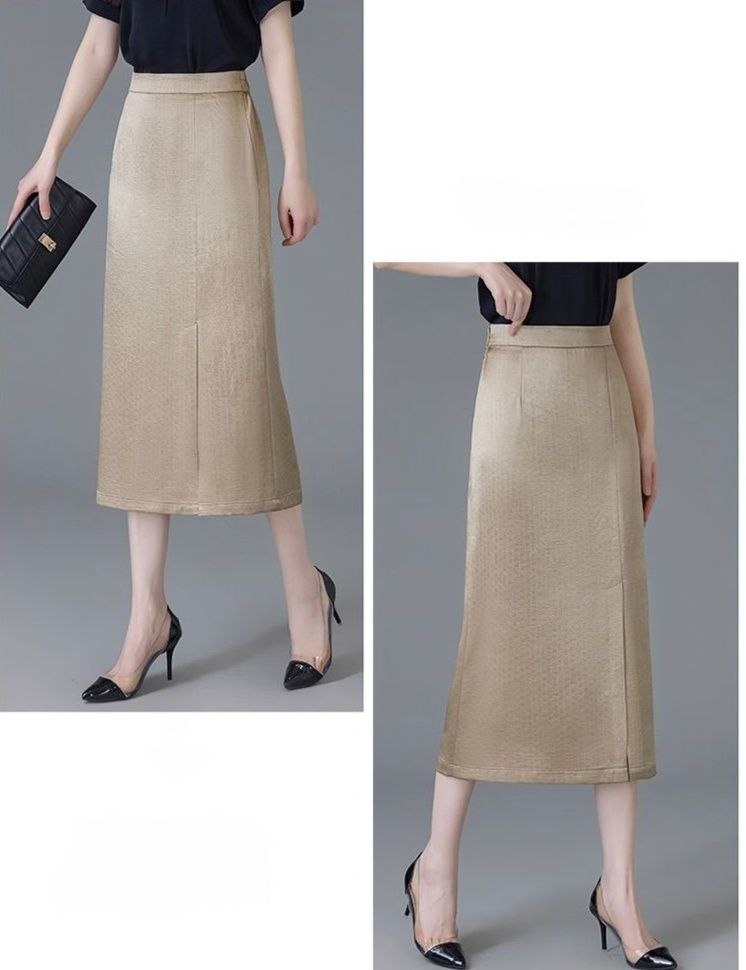 タイトスカート 上品な前スリット入りタイトスカート