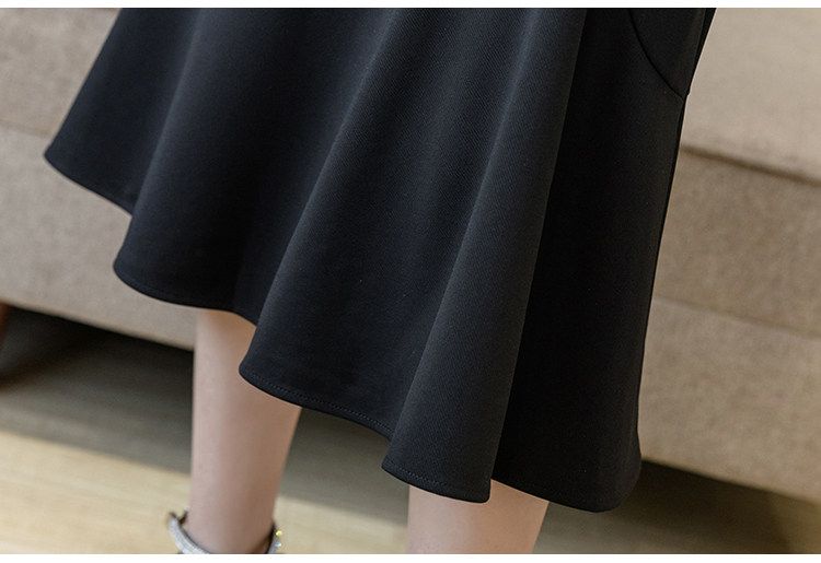 タイトスカート サイドドレープ裾フレアタイトロングスカート