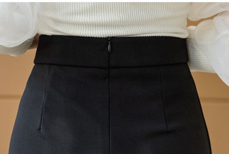 タイトスカート サイドドレープ裾フレアタイトロングスカート