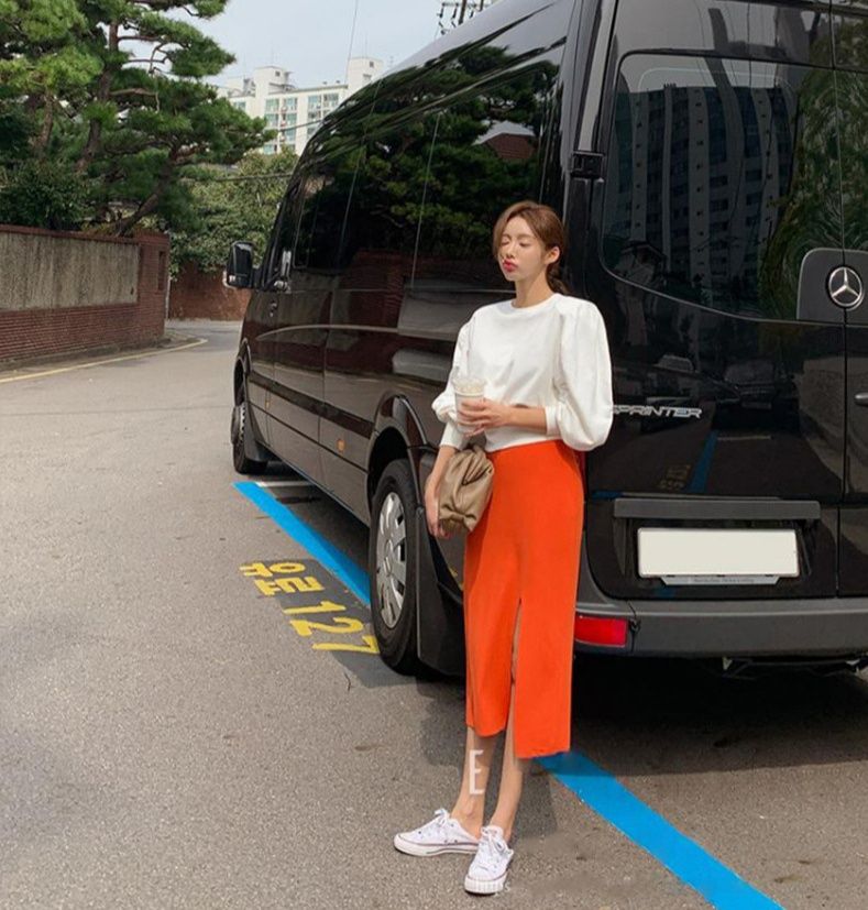 タイトスカート フロントスリット入りタイトスカートロング丈