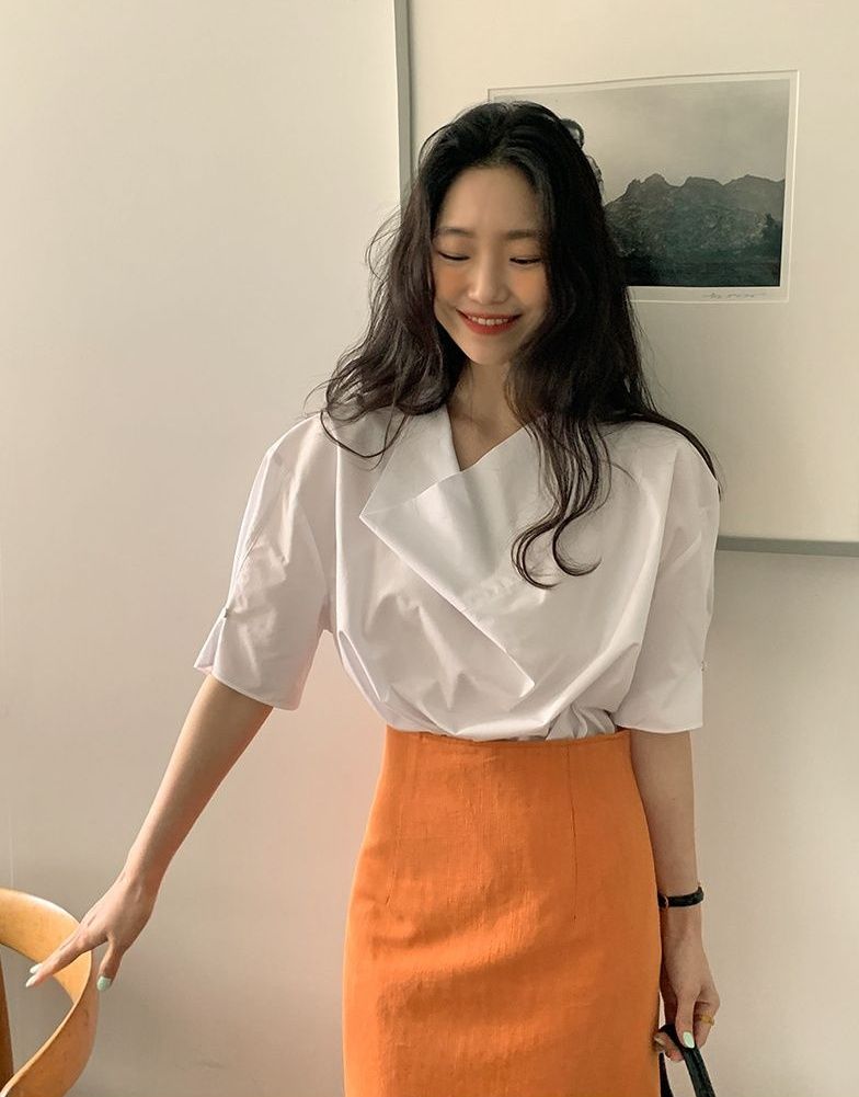 タイトスカート サイドスリット入りデニム風タイトスカートロング丈