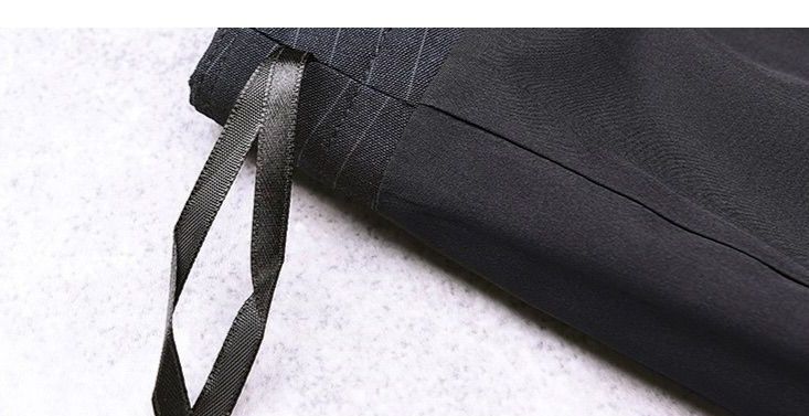 タイトスカート 縦縞柄きちんと見えオフィスミニタイトスカート