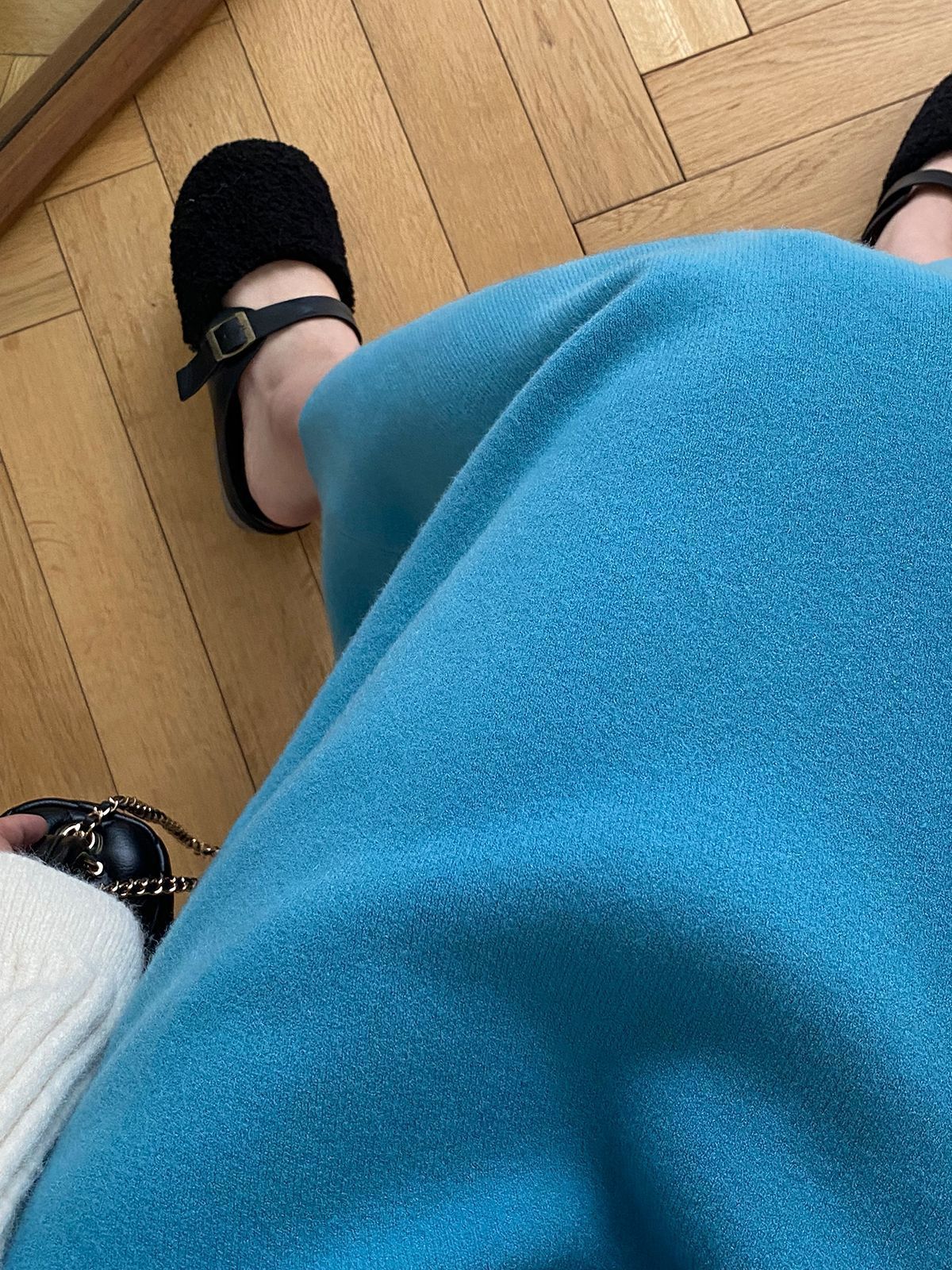 タイトスカート ニット素材の上品な体型カバータイトスカートロング丈