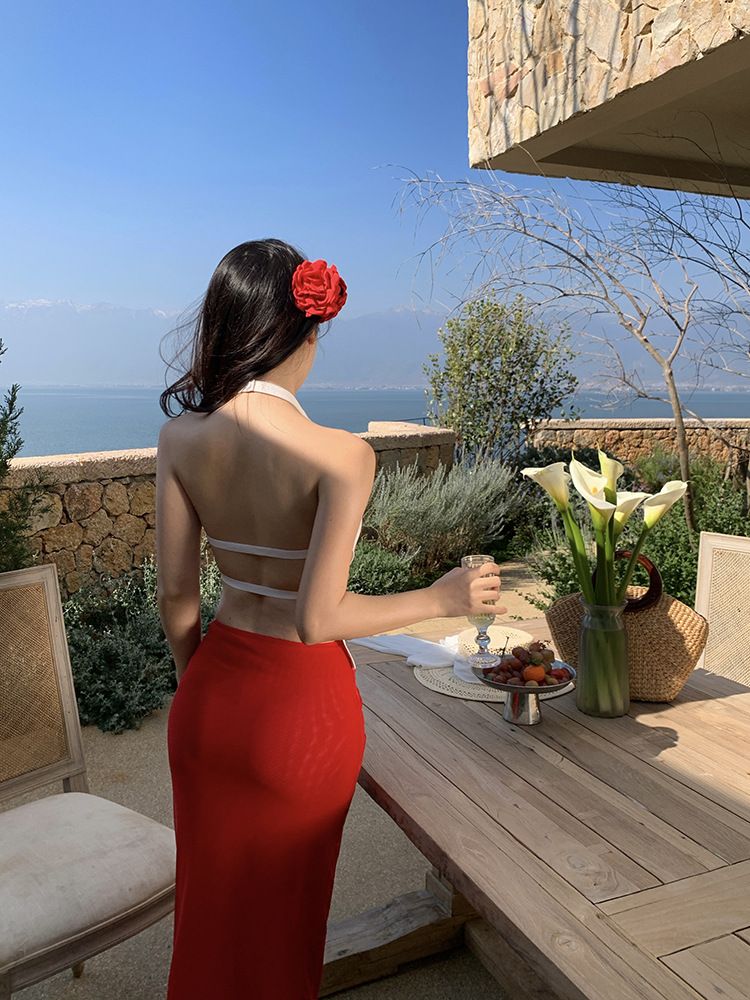 タイトスカート サイドスリット入りロング丈タイトスカート