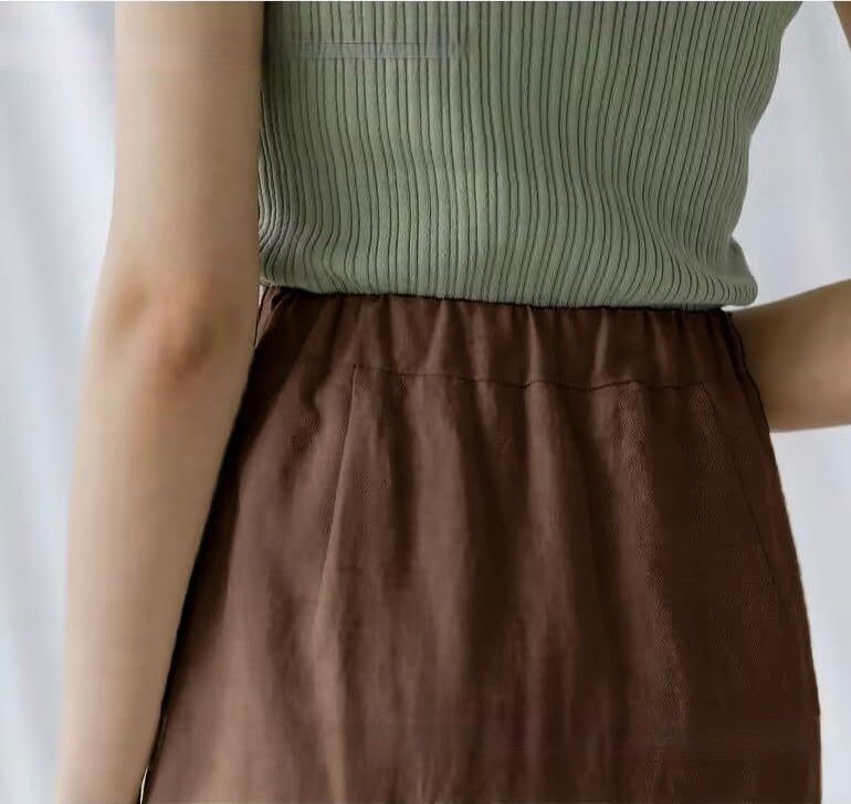 タイトスカート サイドスリット入りハイウエストタイトスカート