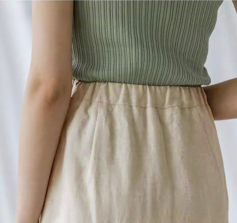 タイトスカート サイドスリット入りハイウエストタイトスカート