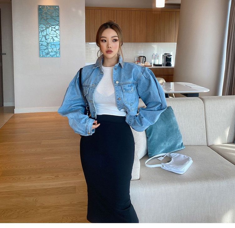 タイトスカート 美脚魅せハイウエストタイトスカートロング丈