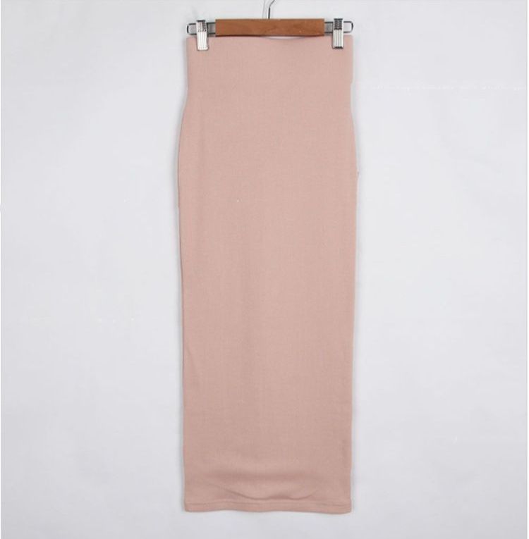 タイトスカート 美脚魅せハイウエストタイトスカートロング丈