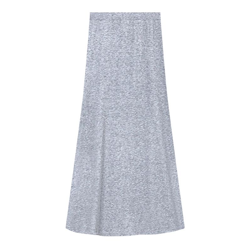 タイトスカート 柔らか素材のハイウエストタイトスカートマキシ丈