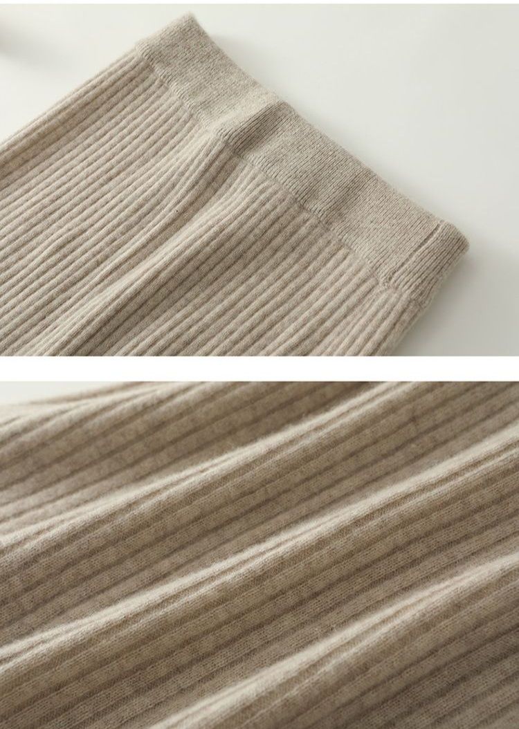 タイトスカート 縦リブニットタイトスカートロング丈