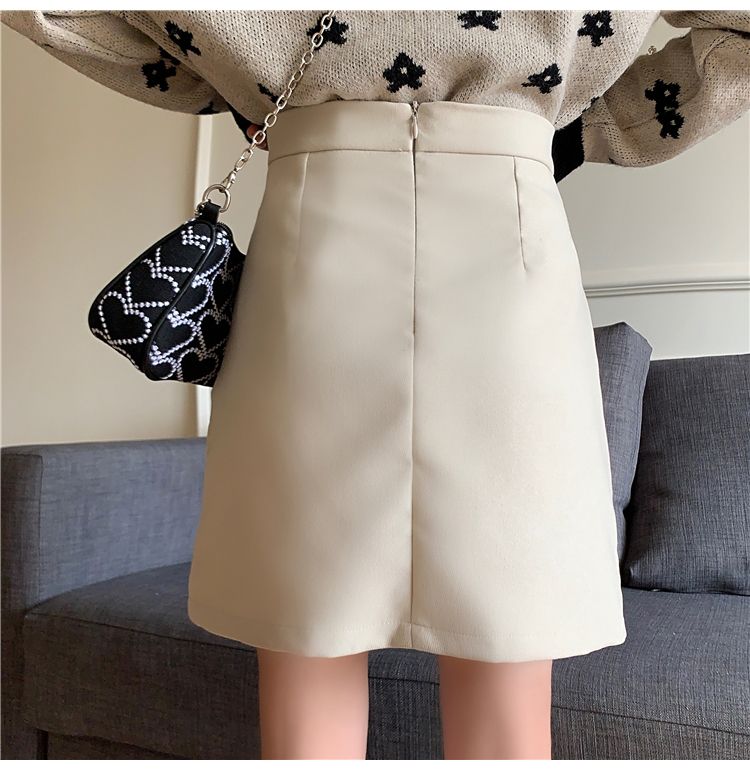 タイトスカート ラップ風デザイン大人可愛いタイトミニスカート