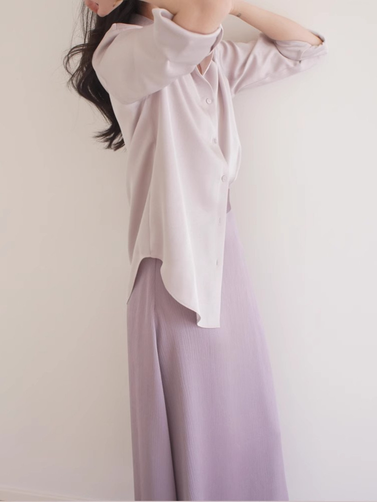 タイトスカート サテン調ウエストベルト付きタイトスカート