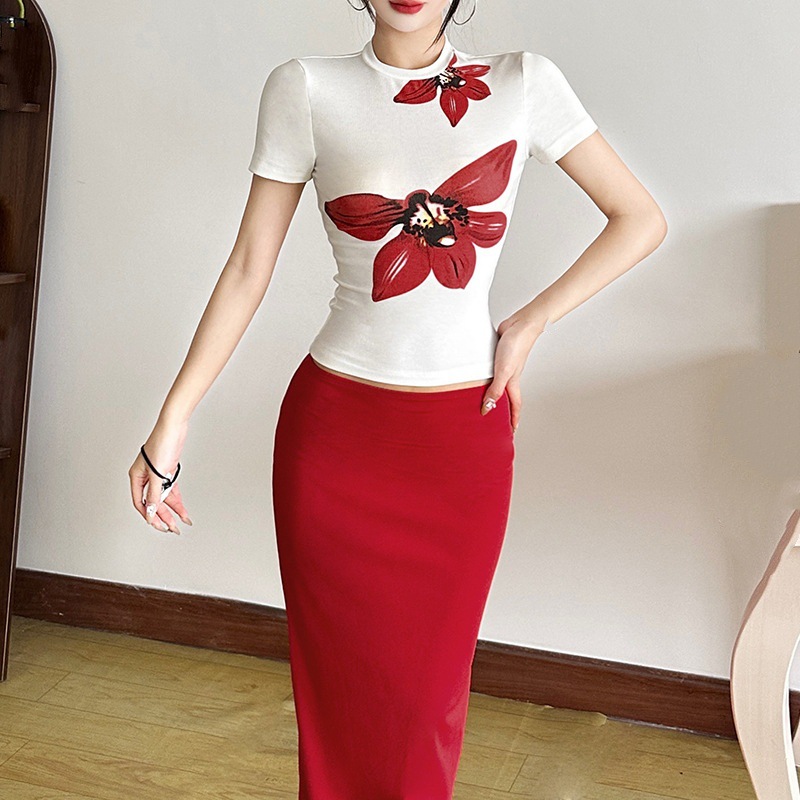 タイトスカート 美脚シルエットが映えるハイウエストマキシタイトスカート