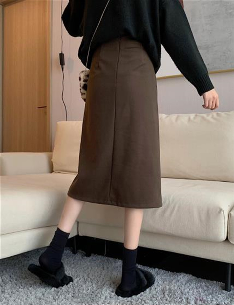 ハイウエストタイトスカート ミニ丈 シンプル上品 女性用