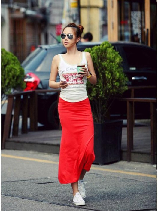 タイトスカート サイドドレープデザインタイトスカートロング