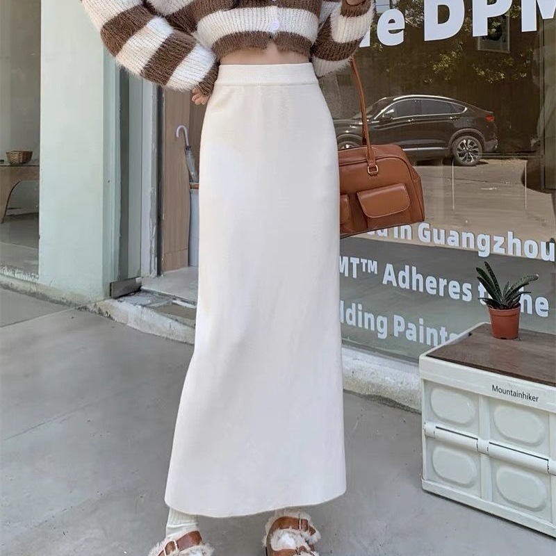 タイトスカート ハイウエストすっきりシルエットタイトスカートロング丈