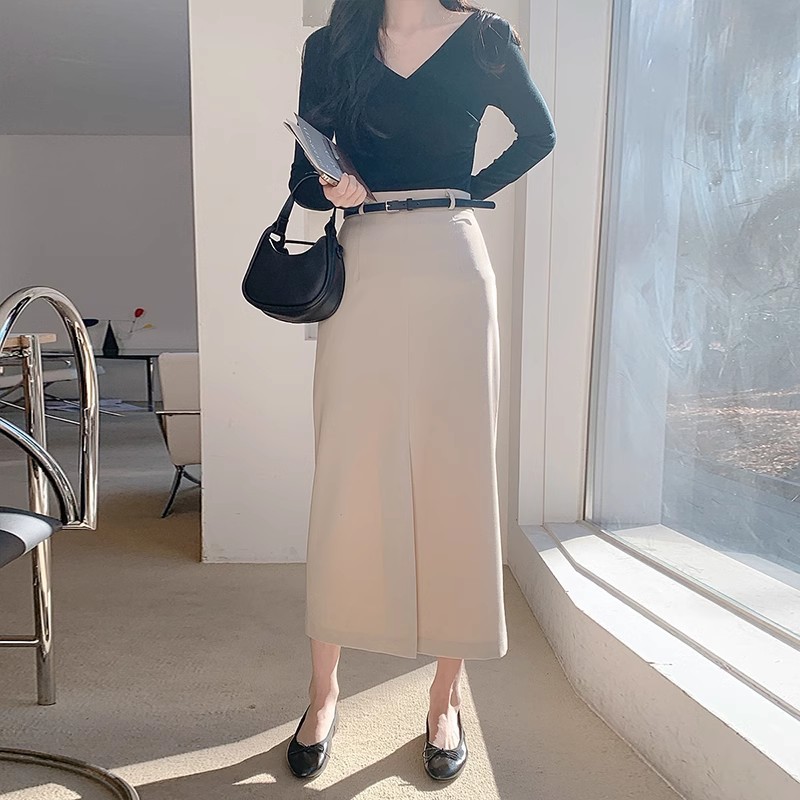 タイトスカート 上品な大人スタイル美脚見せタイトスカート