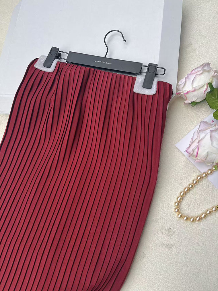 タイトスカート リブニット切替タイトスカートロング丈