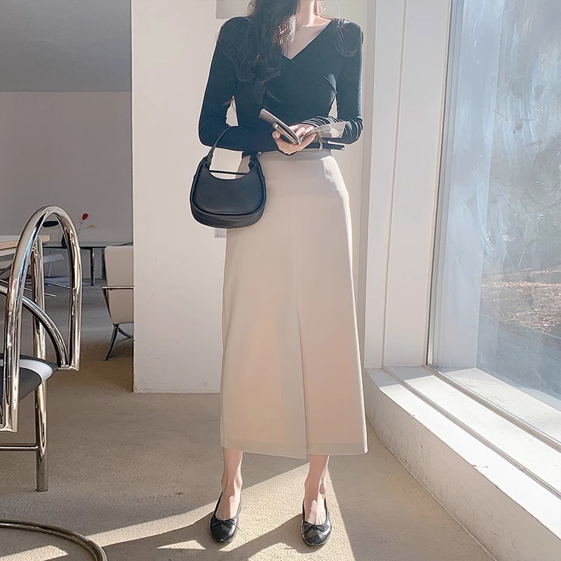 タイトスカート 上品な大人スタイル美脚見せタイトスカート