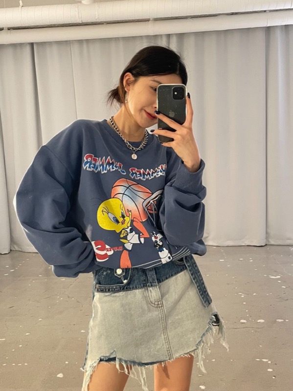 タイトスカート ハイウエストデニムミニスカート ダメージ加工 切りっぱなし