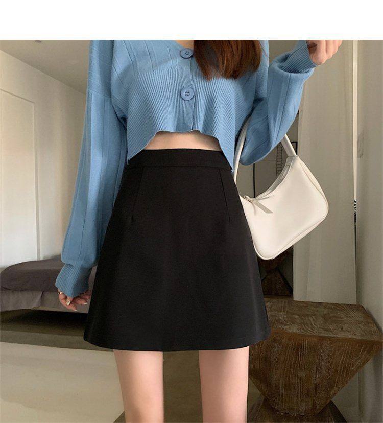 タイトスカート 無地ハイウエストすっきりシルエットタイトミニスカート