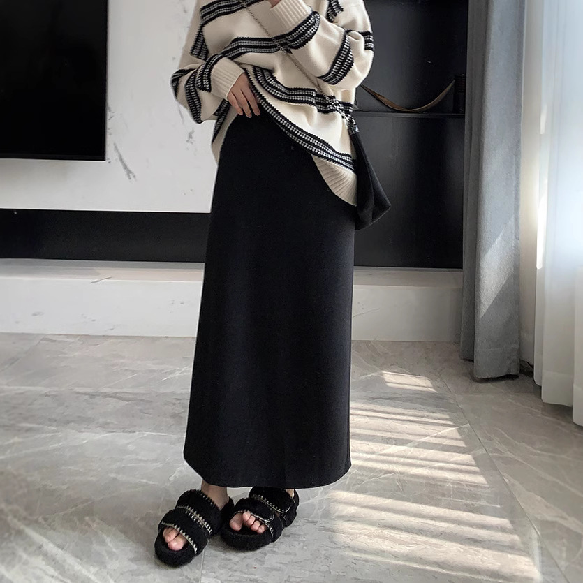 タイトスカート 大人上品な体型カバー美脚タイトスカート