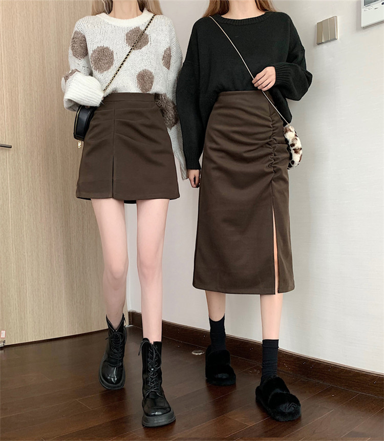 ハイウエストタイトスカート ミニ丈 シンプル上品 女性用