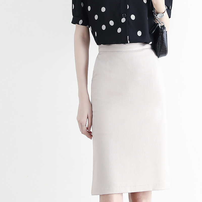 タイトスカート シンプルベーシックひざ丈タイトスカート