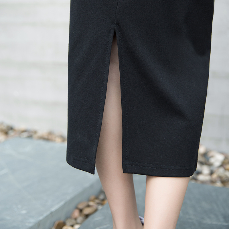 タイトスカート サイドスリット入りロング丈タイトスカート