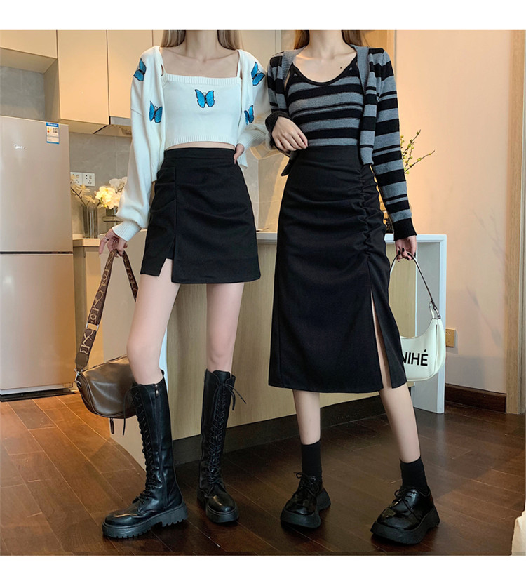 ハイウエストタイトスカート ミニ丈 シンプル上品 女性用