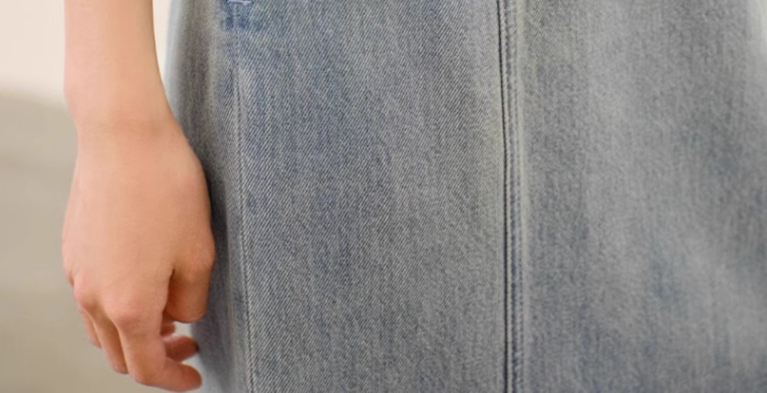 タイトスカート デニム素材マーメイドシルエットタイトスカート