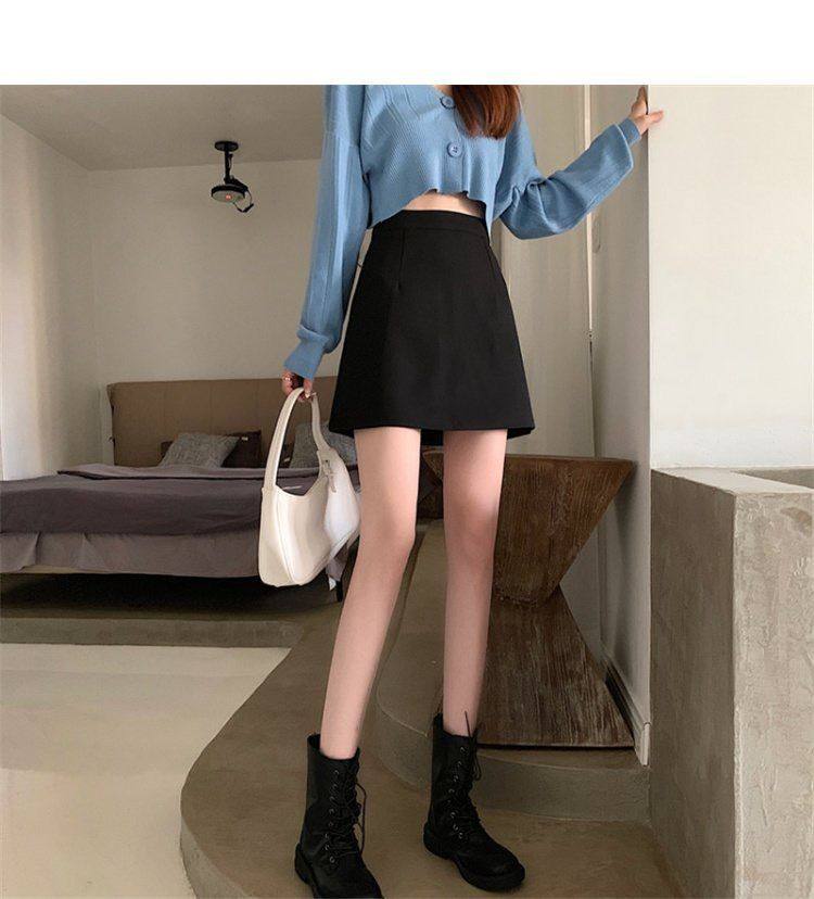 タイトスカート 無地ハイウエストすっきりシルエットタイトミニスカート