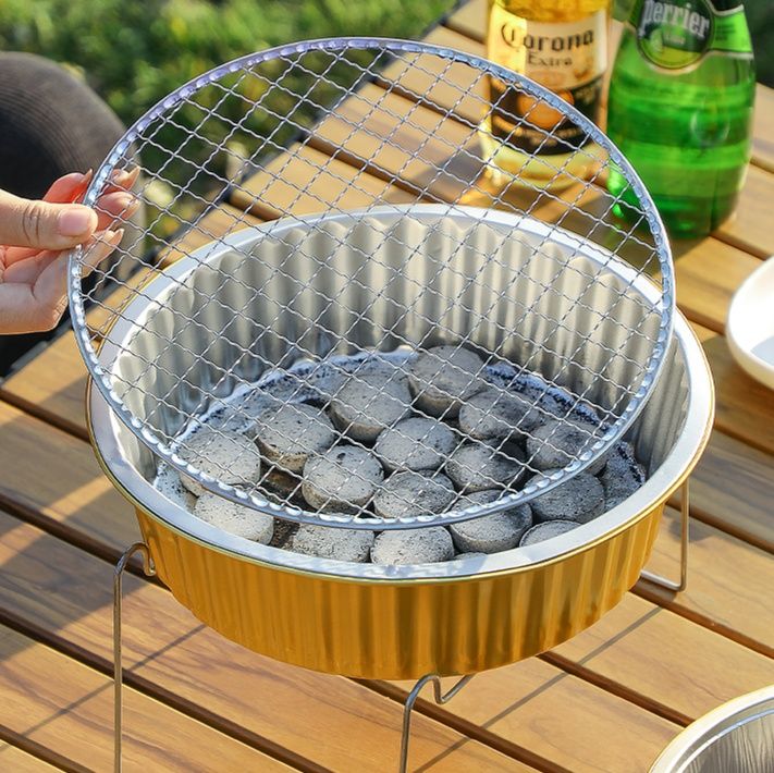 焚き火台 ポータブル一人用焚き火調理器