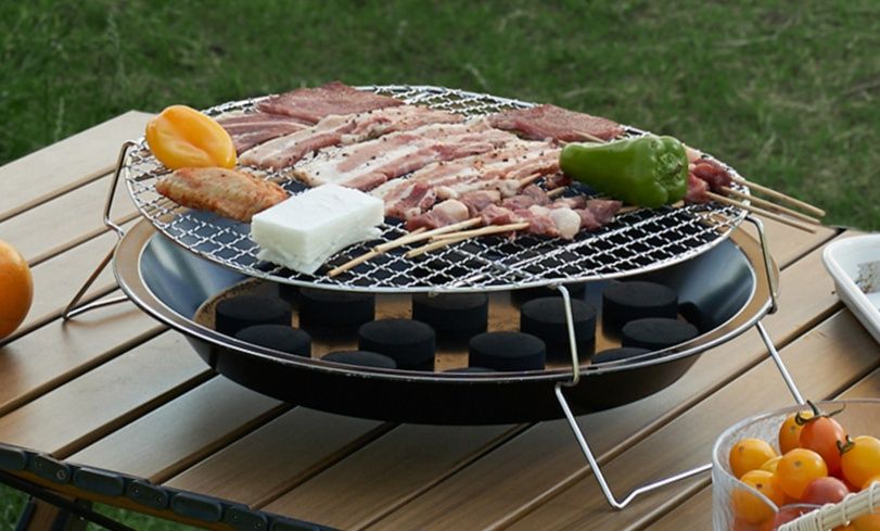 焚き火台 携帯式アウトドア焼肉ディスク