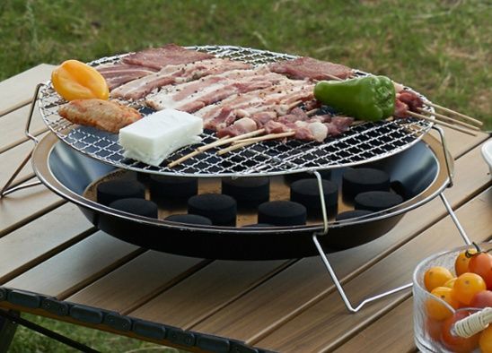 焚き火台 携帯式アウトドア焼肉ディスク