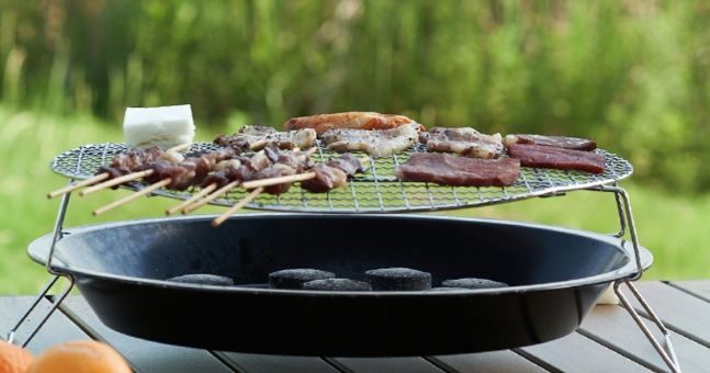 焚き火台 携帯式アウトドア焼肉ディスク