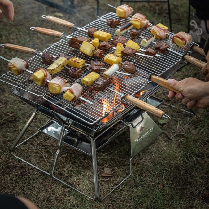 焚き火台 多機能折りたたみ式焚き火台テーブル