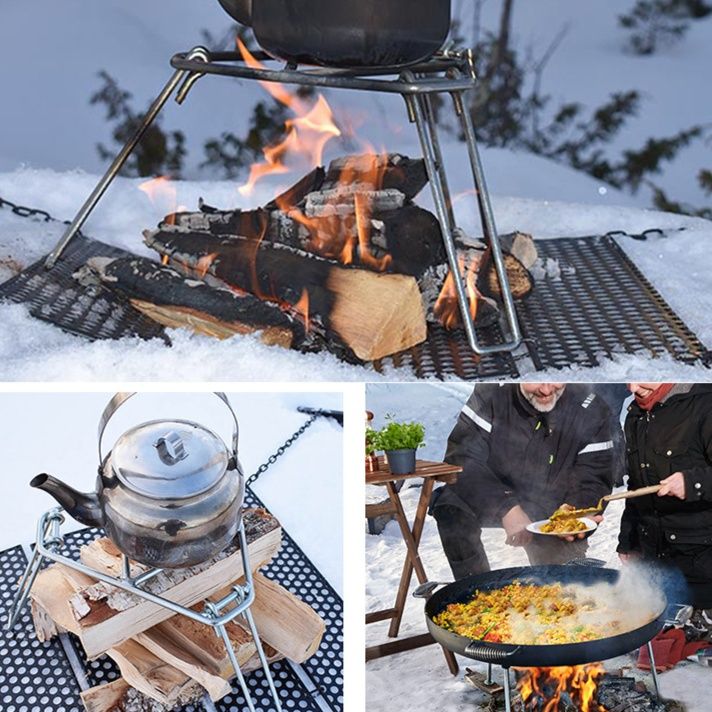 焚き火台 超軽量折りたたみ式五角形一人用焚き火台