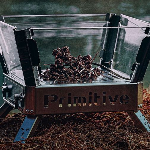 焚き火台 折り畳み式軽量ステンレス製ソロ焚き火台