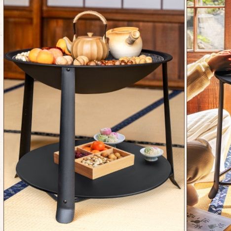 焚き火台 二段式多機能焚き火台テーブル