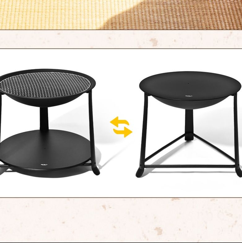 焚き火台 二段式多機能焚き火台テーブル