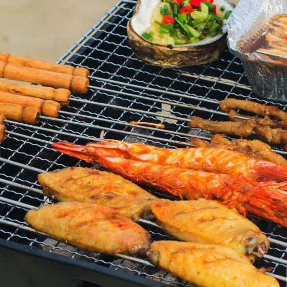 焚き火台 側面抽屉式焚き火台テーブル