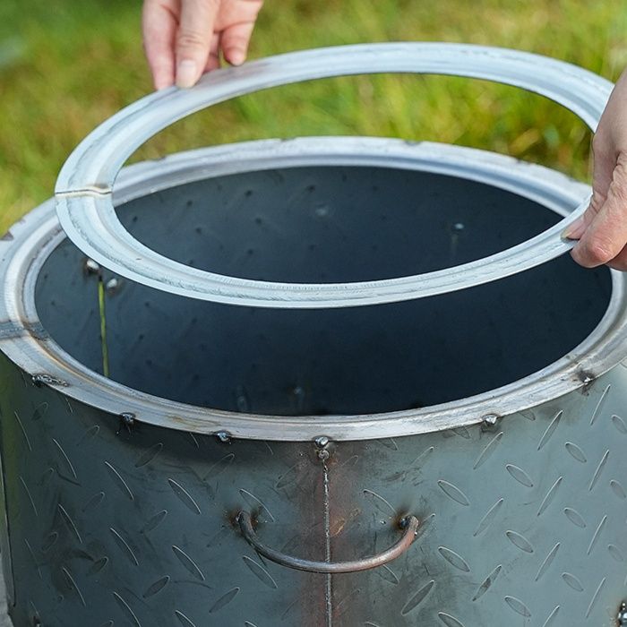 焚き火台 多機能加厚式炒め鍋付き焚き火台 ソロ