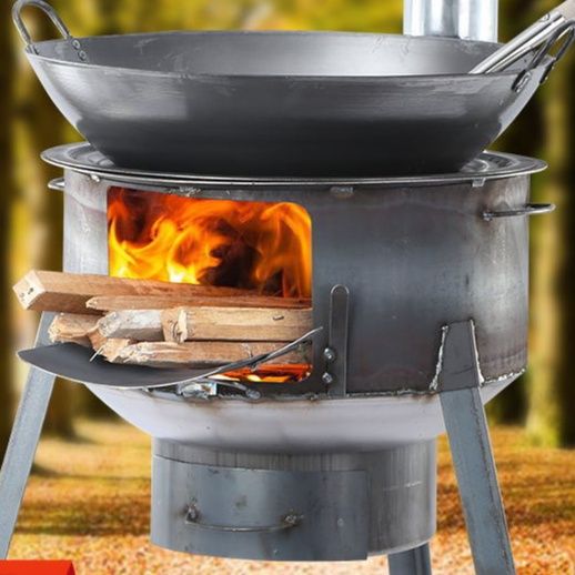 焚き火台 多機能円筒型調理用焚き火台 ソロ