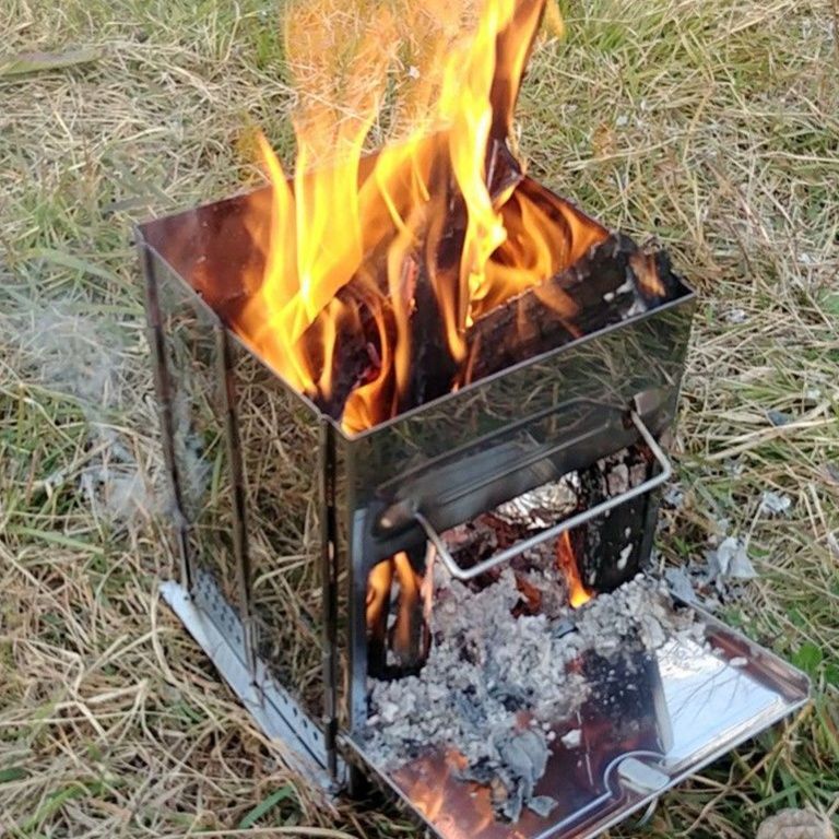 二次燃焼式組立型軽量ソロ焚き火台