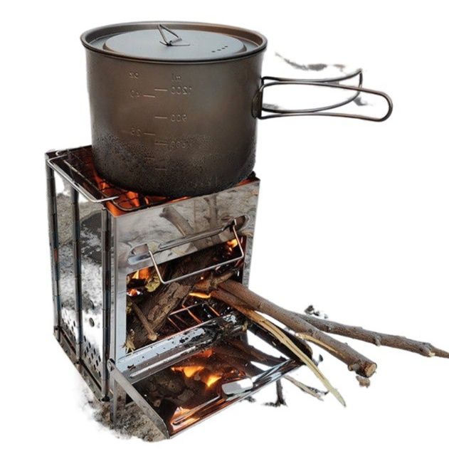 二次燃焼式組立型軽量ソロ焚き火台