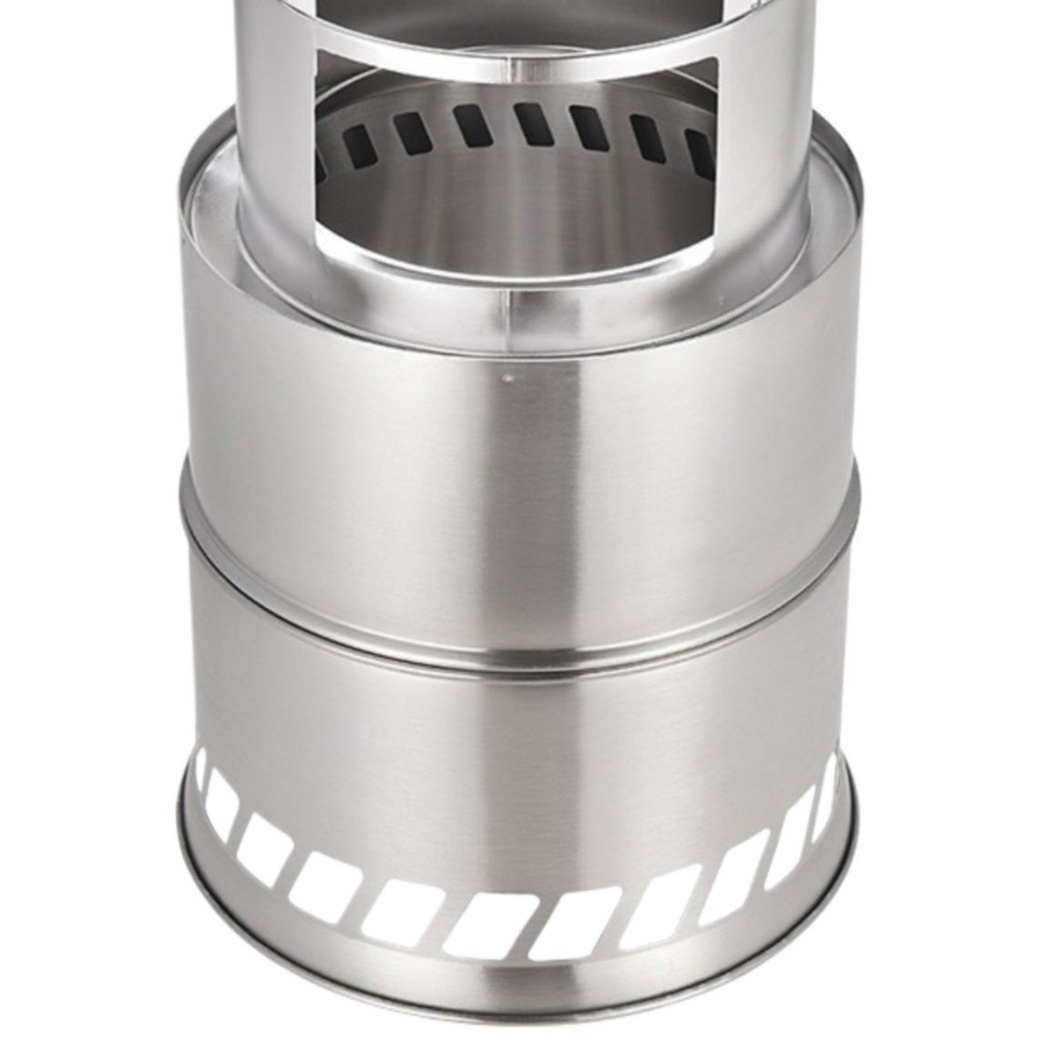 二次燃焼式軽量コンパクト折りたたみ調理用ストーブソロ焚き火台